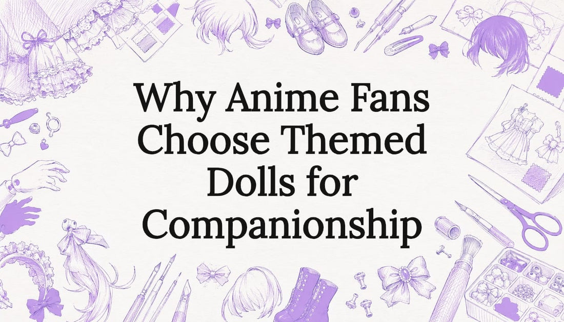 Decorative title card illustration for anime doll article
