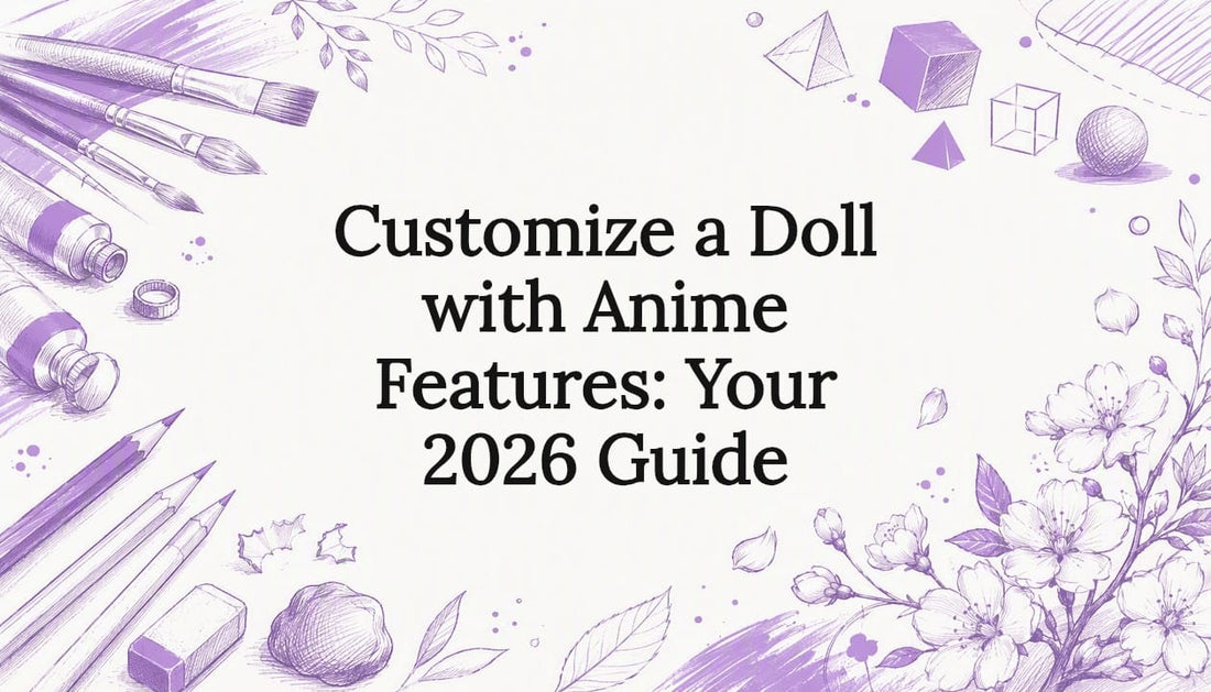 Decorative title card illustration with anime-themed artistic elements