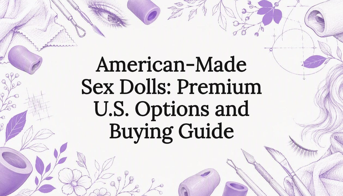 Decorative title card with artistic sketches of doll details
