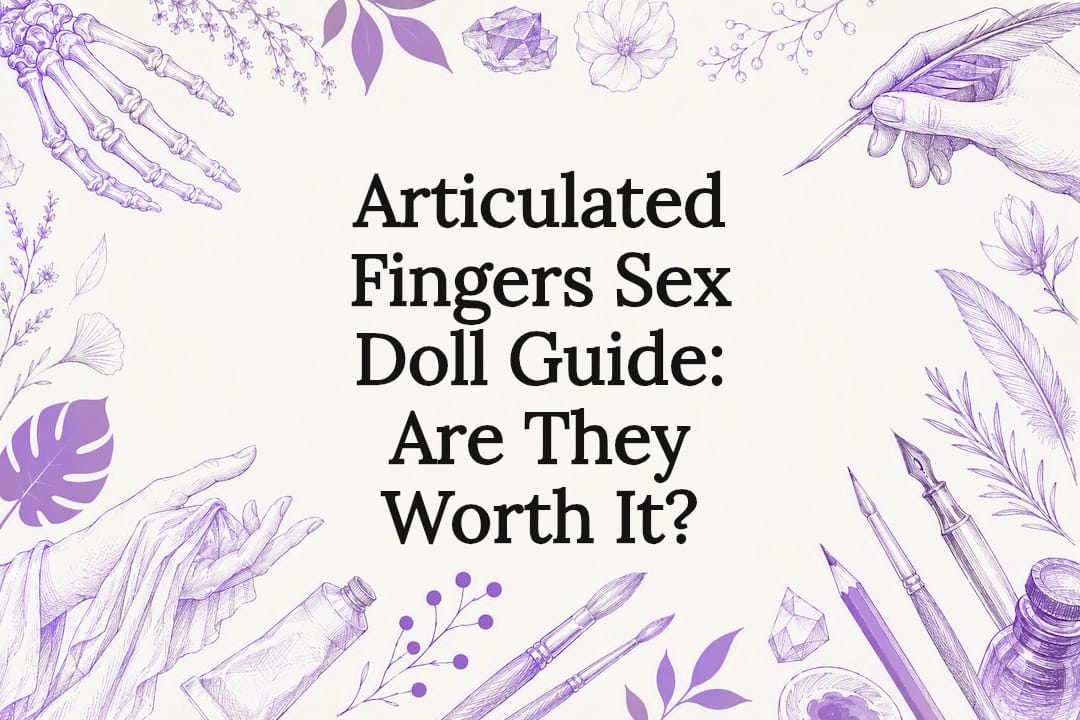 Decorative title card with hand and finger sketches