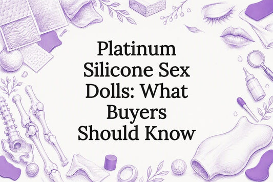 Decorative title card illustration for platinum silicone sex dolls article