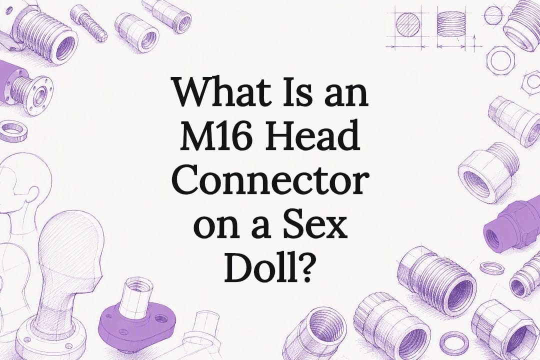 Decorative title card illustration with threaded connector sketches